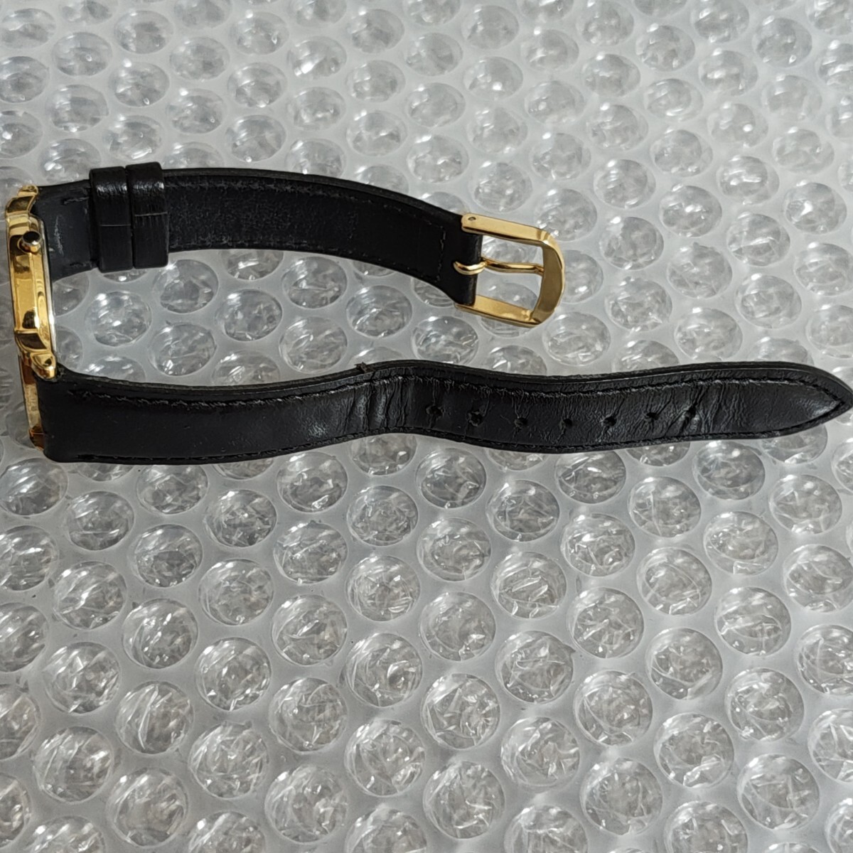 Working SEIKO Seiko Dolce Dolce 5E31-6C10 Case Gold Men Women Black Dial Watch