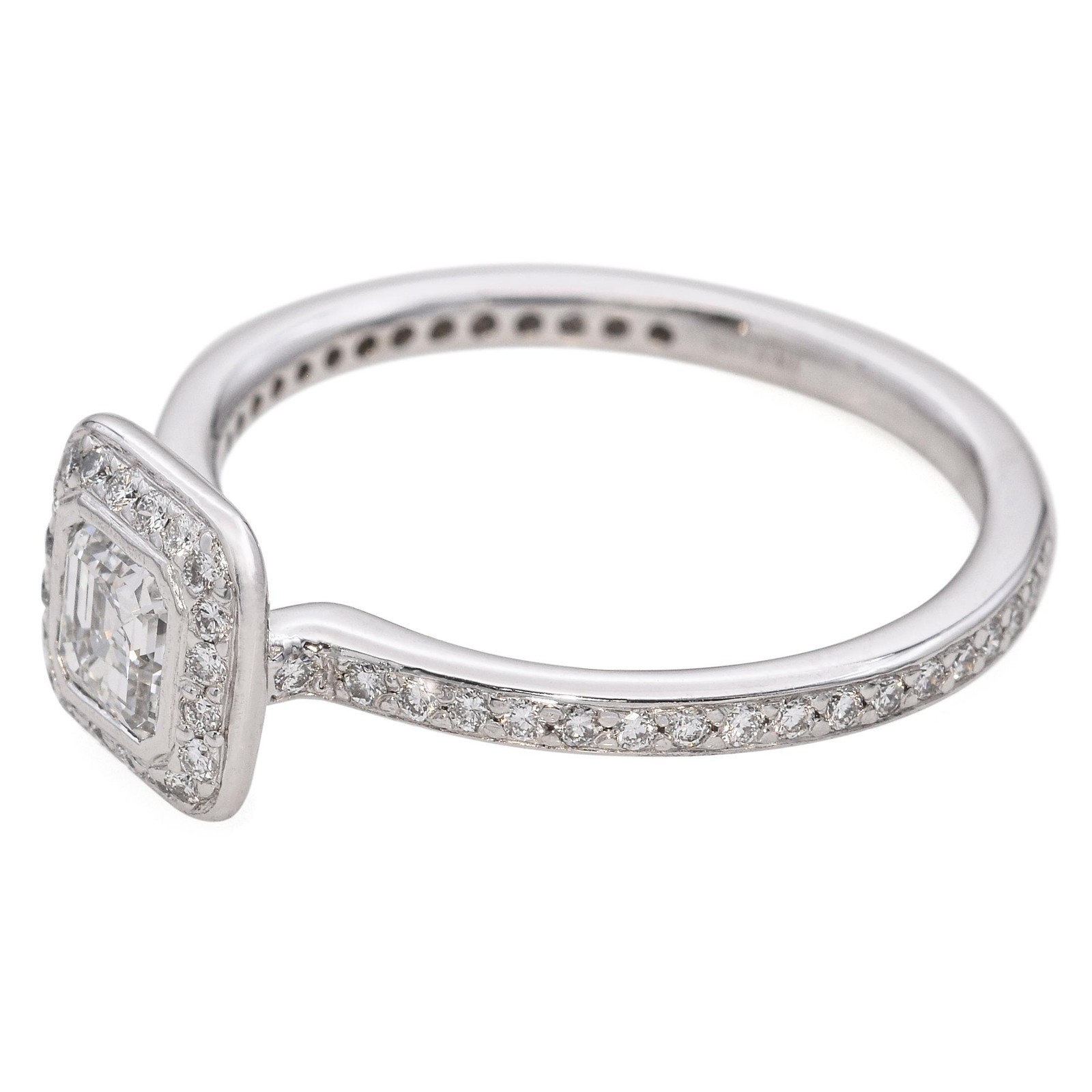 Vintage Platinum Ritani Design 1.00tcw Diamond Ring