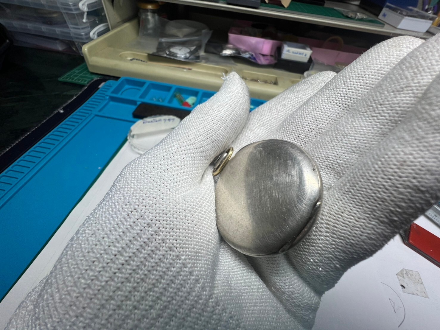 Mistral pocket watch silver 0.900 case 41.2 mm need service
