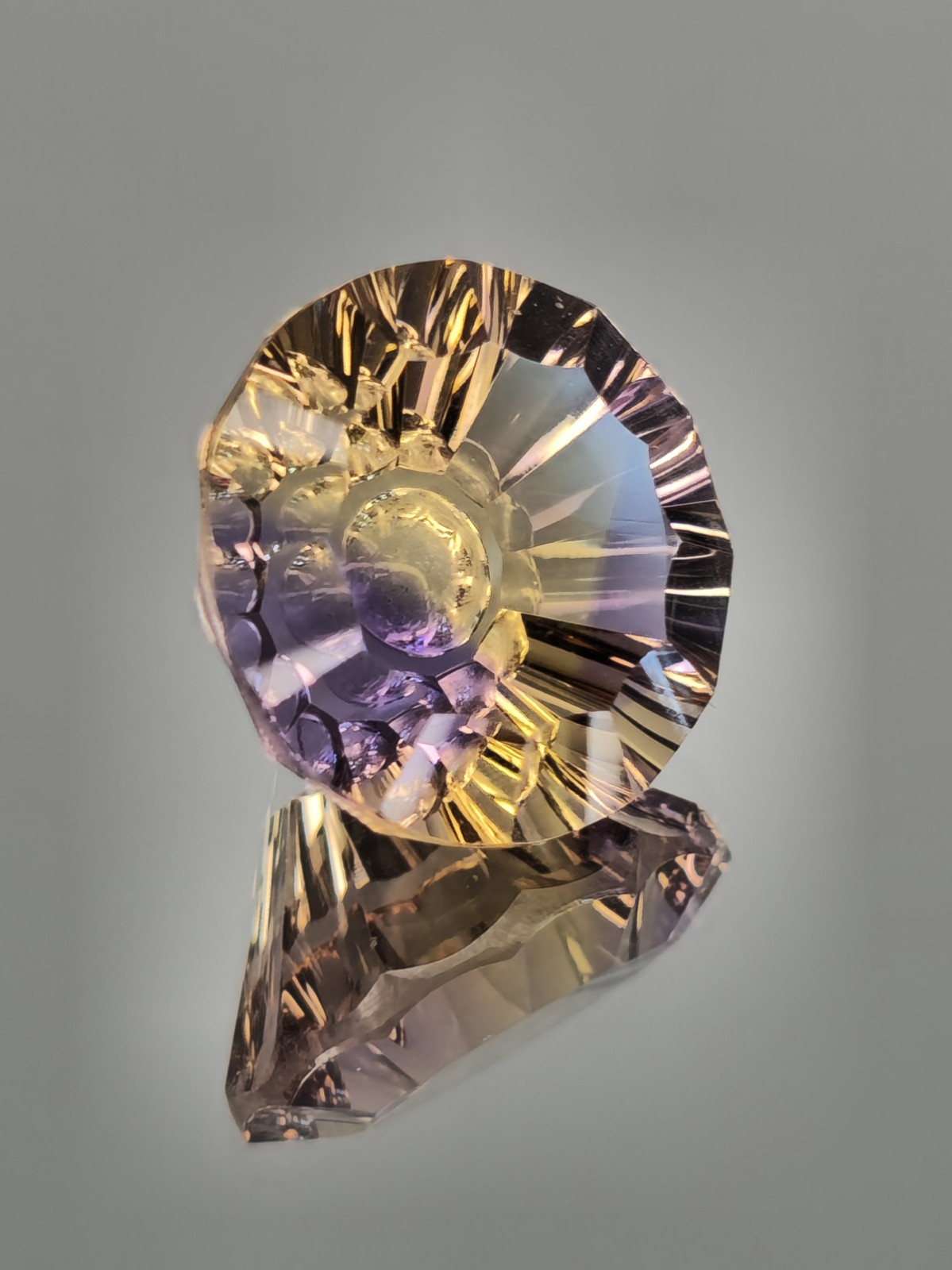 Ametrine Untreated 5.85 Carat Bolivian Princess Anahí Mine Bi Color Natural Gem
