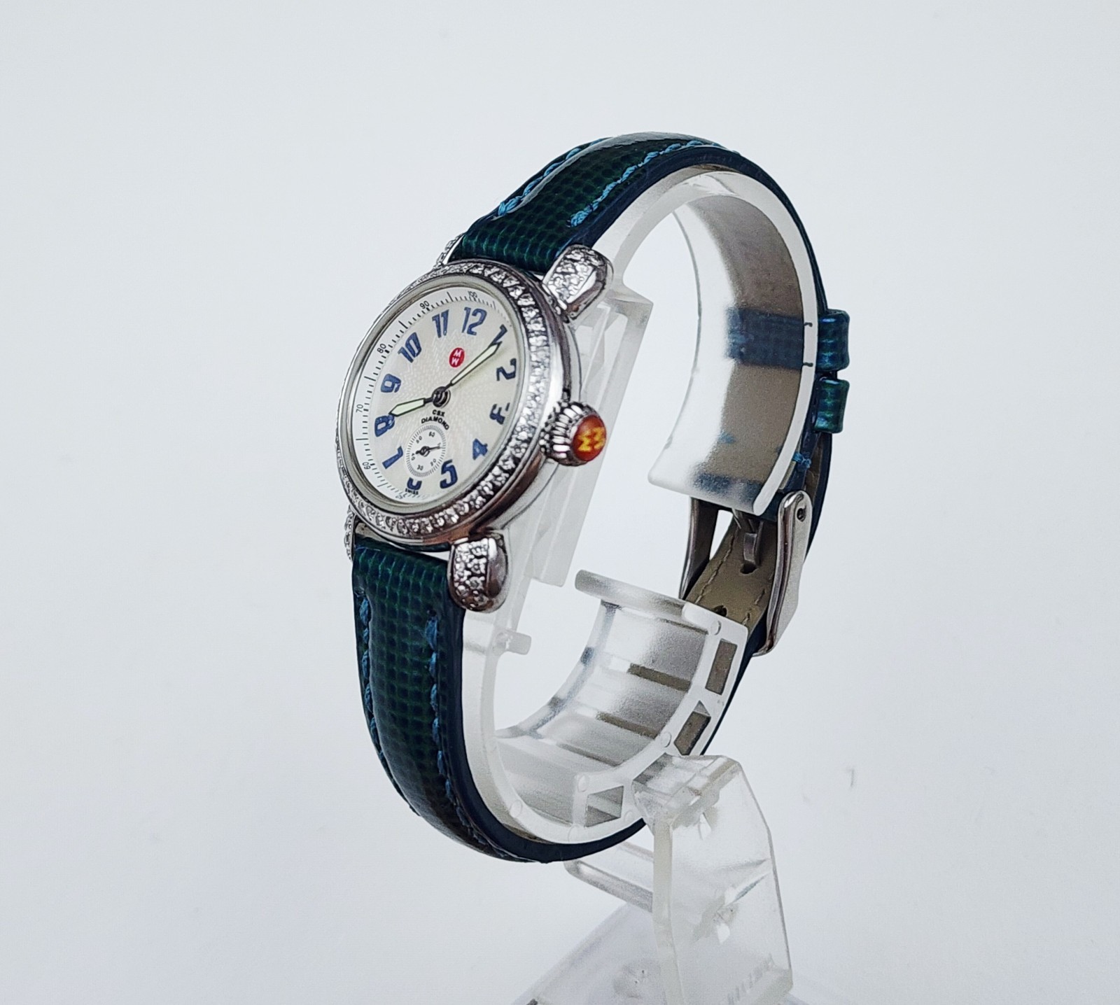 Women’s SWISS Watch MICHELE “CSX” MW03A01. Diamonds Bezel. Mother Of Pearl Dial