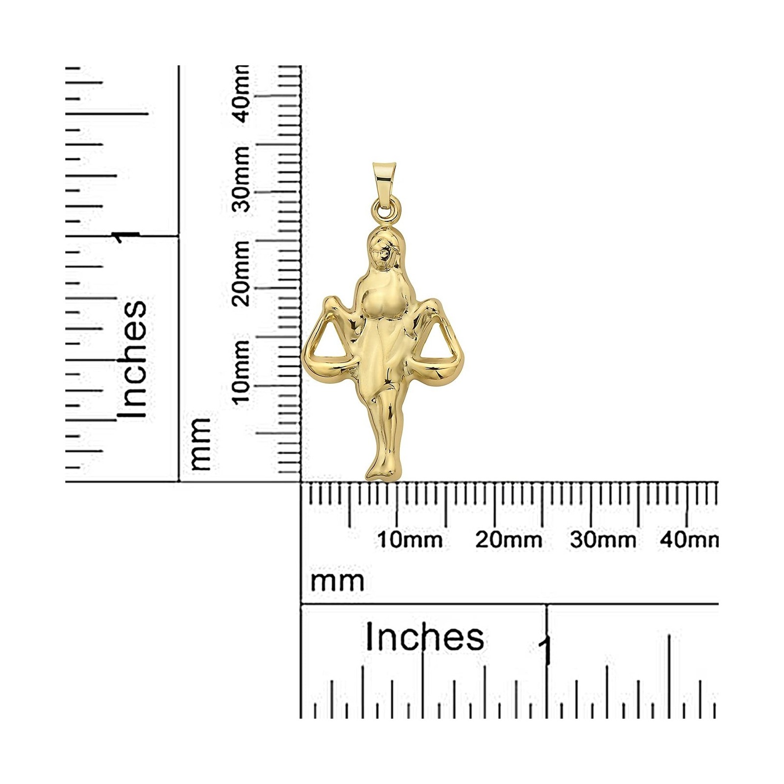 PORI JEWELERS 14K Yellow Gold Zodiac Sign Pendant – Perfect for Women
