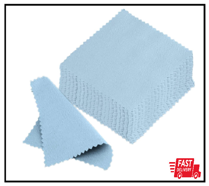 Jewelry Cleaning Cloth for Sterling Silver Gold, 3.2″ X 3.2″ 50 Pcs