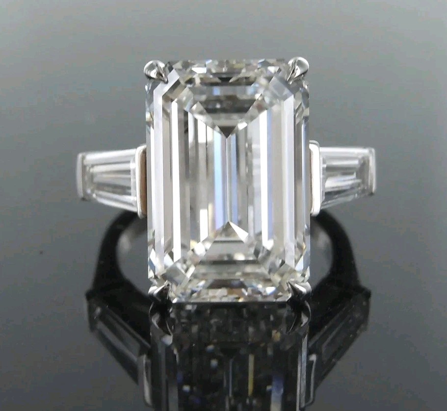 14 Ct Certified Treated Gorgeous Off White Diamond Engagement Ring.925 Silver