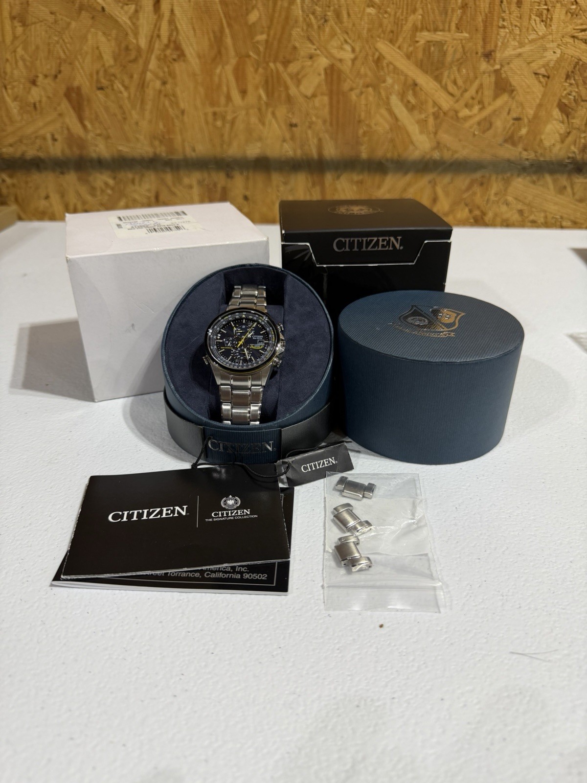 Citizen Men’s Blue Angels World Chronograph Eco Drive Watch AT8020-54L