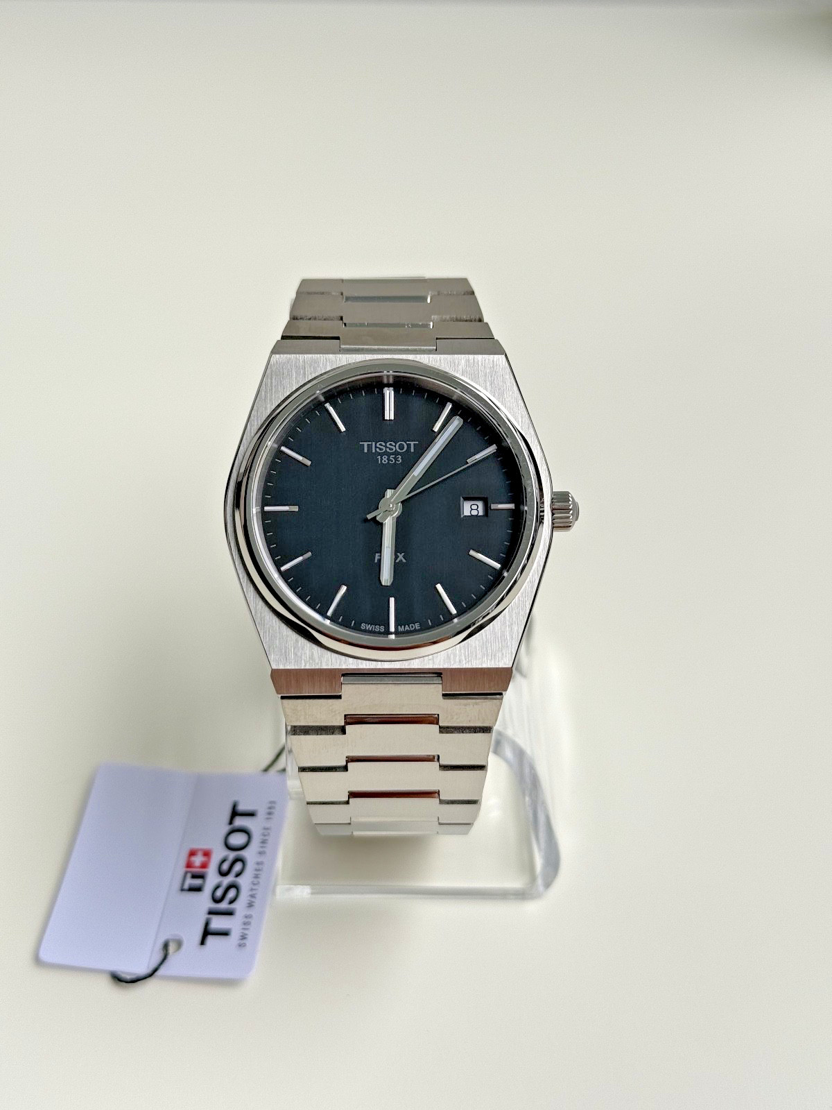 New Tissot PRX Black Dial Quartz 40mm Mens Watch T1374101105100