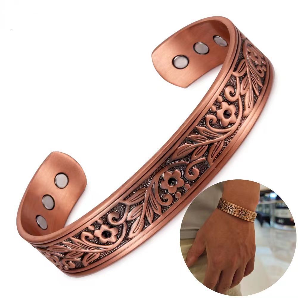 Hand Forged Copper Alloy Bracelet Solid Copper Arthritis Relief Bracelet