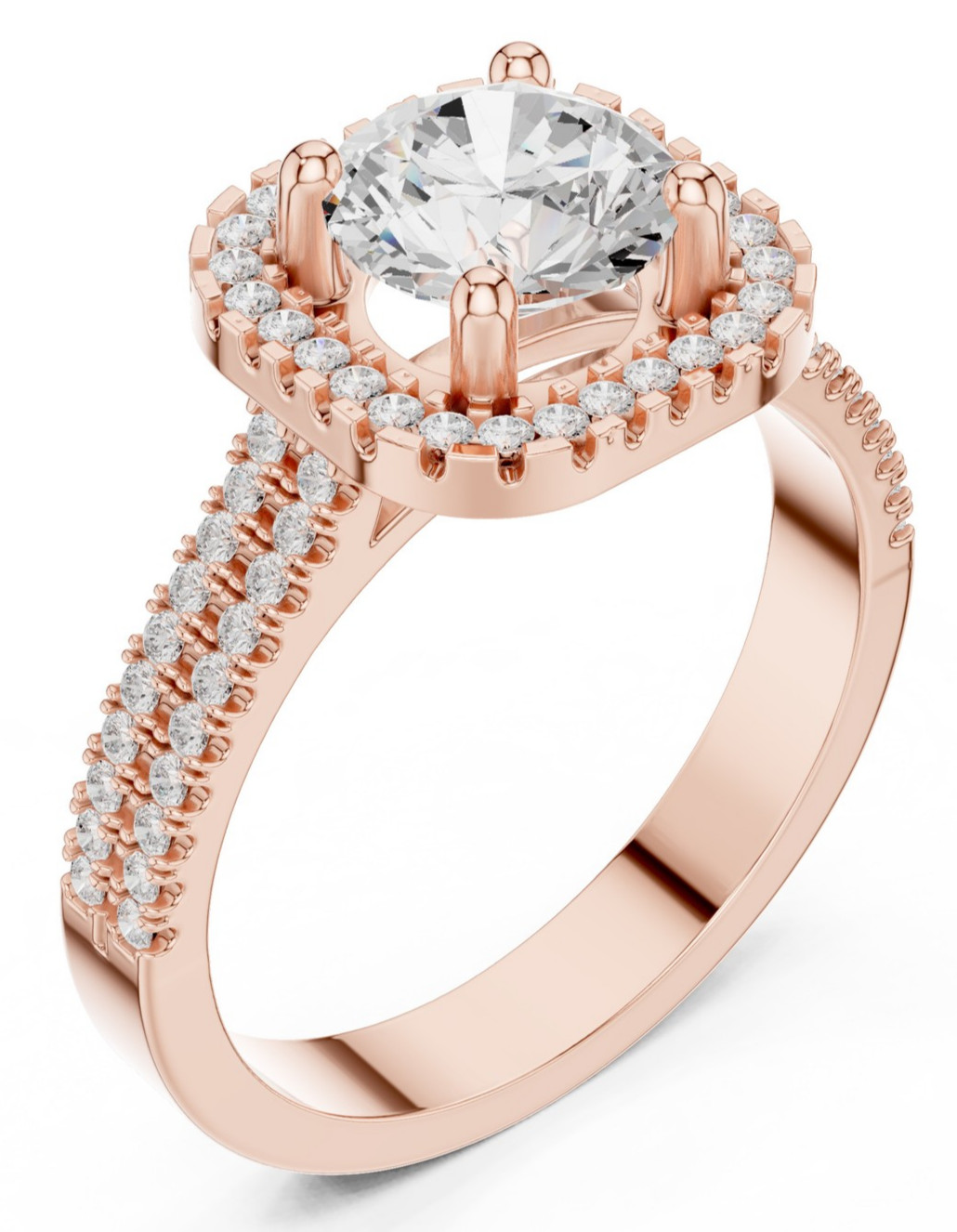 Certified 1.2Ct VVS1 Natural Diamond Ring Romantic Wedding Jewellery 925 Silver