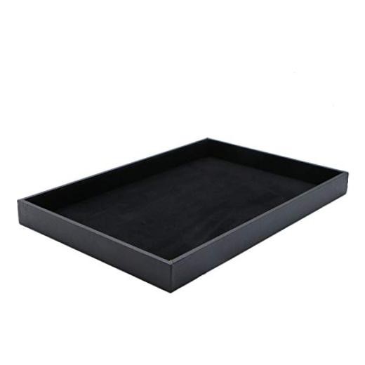 Velvet Jewelry Tray for Drawers Jewelrys Display Tray Stackable Jewelry 1 Black