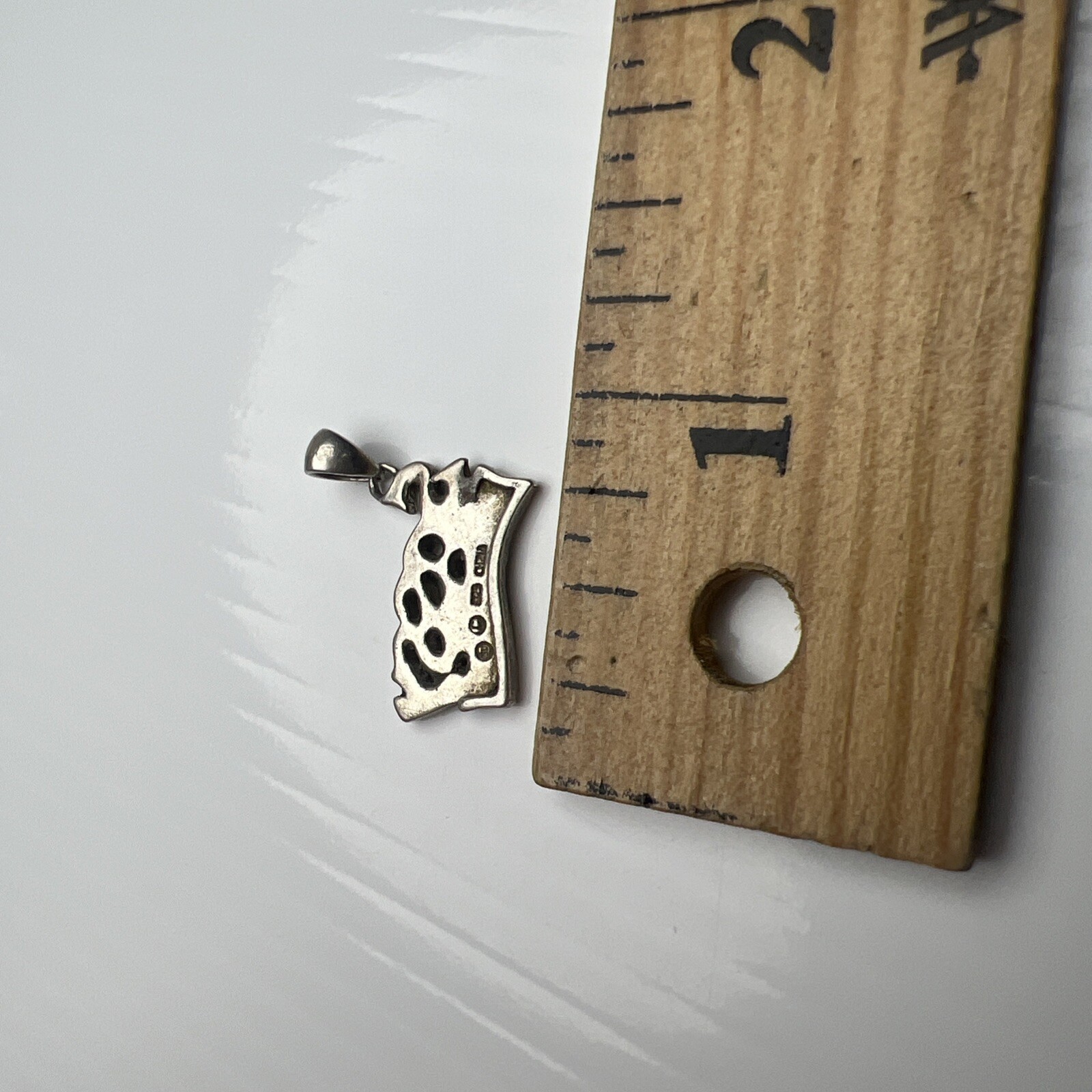 925 Sterling Silver Retro Pendant Charm SASSY Enamel Girl Brat Fashion