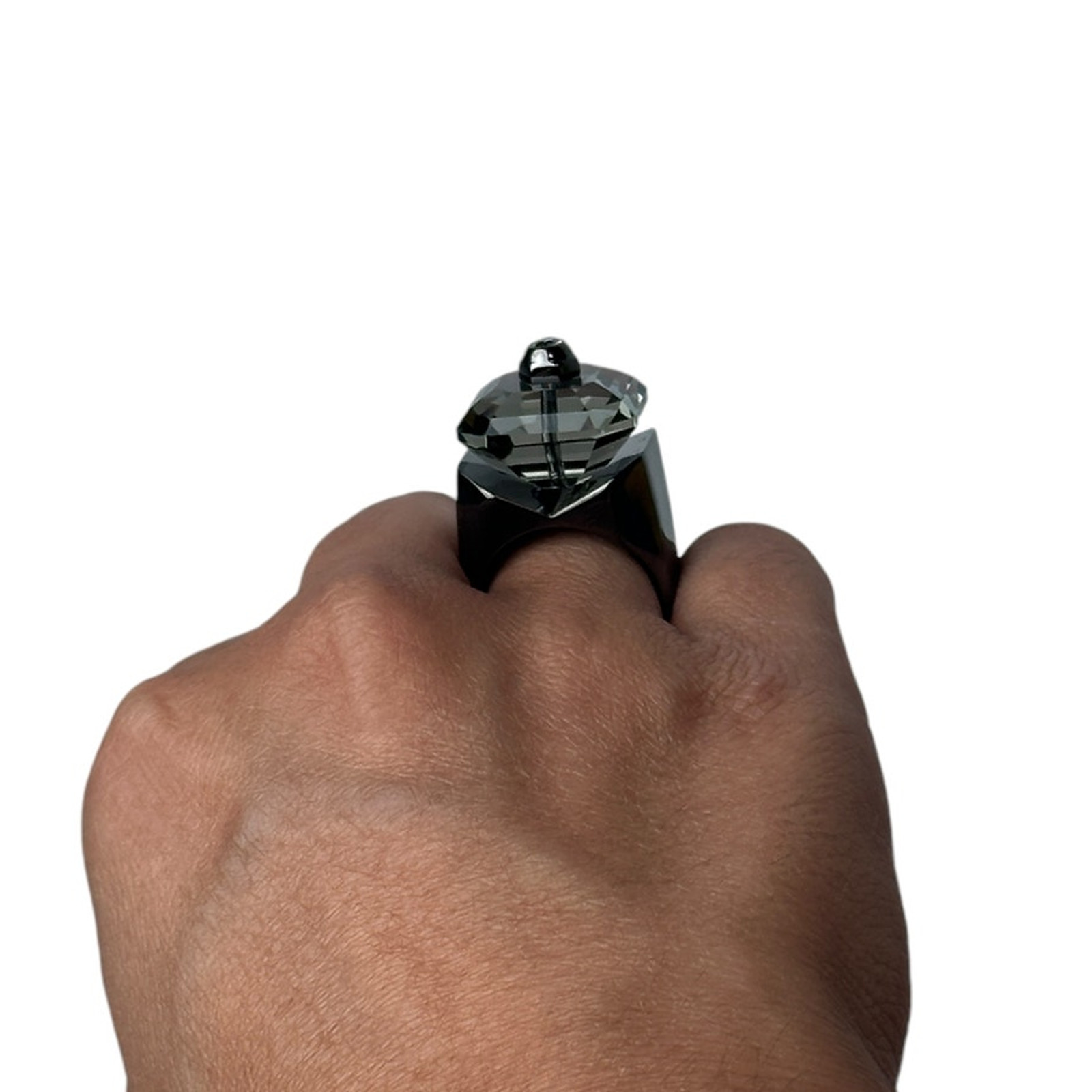 Swarovski Numina cocktail ring Octagon cut, Black, EUR 62 / 9.5 USA