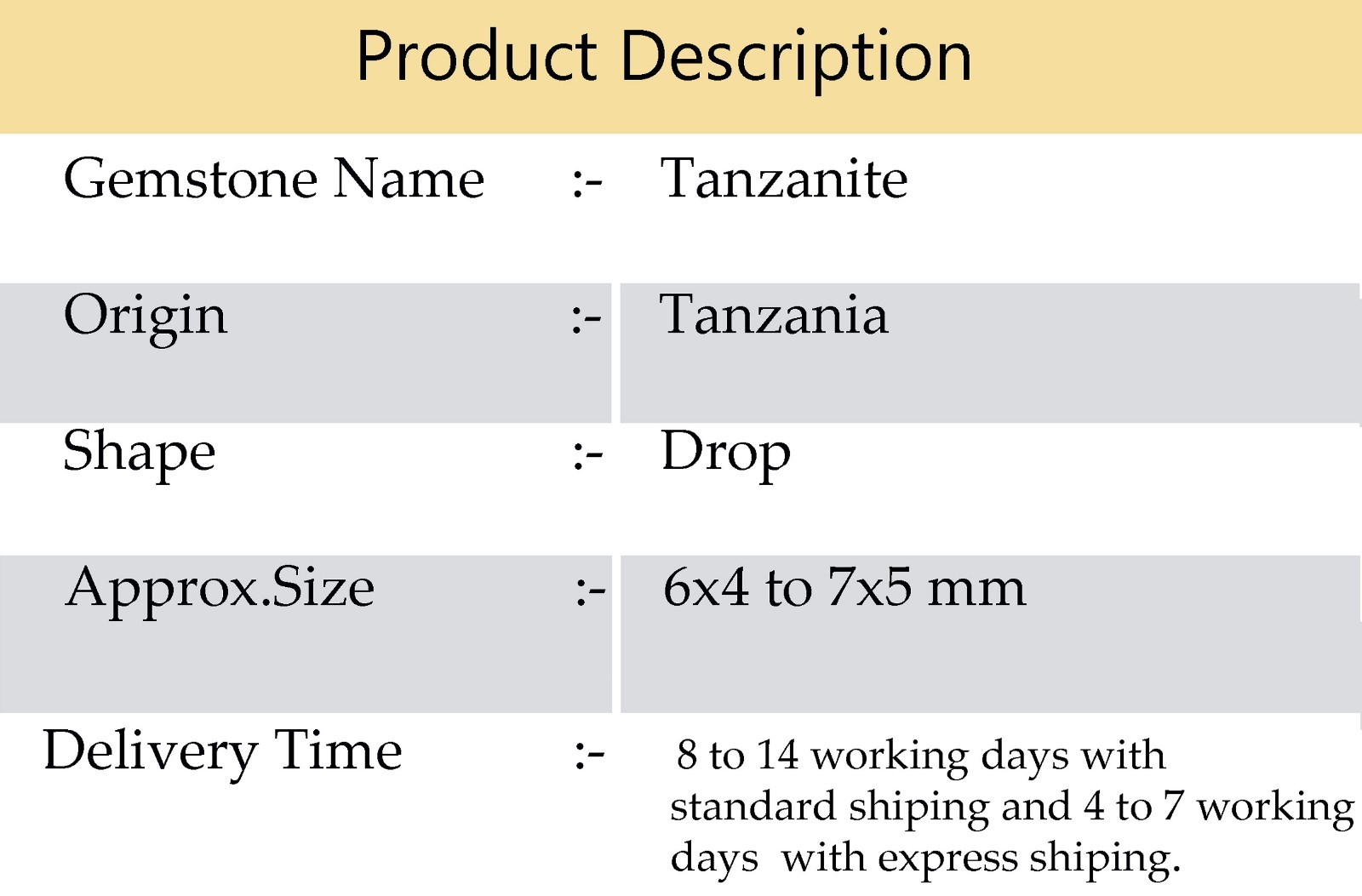 Tanzanite Smooth Teardrop Beads 6×4 to 7×5 mm 16″ Strand Genuine Tanzanian Gems