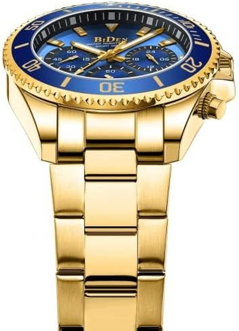 Invicta Reloj De Acero Inoxidable Bañado en Oro Para Hombre