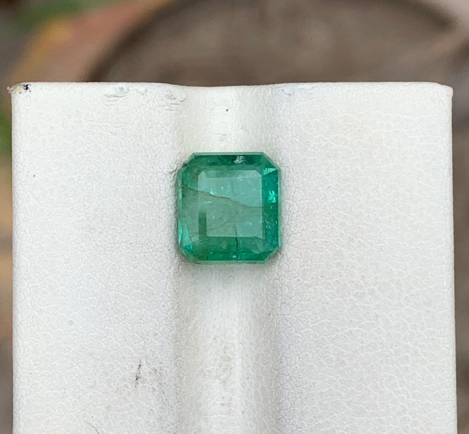 2.75Cts Beautiful Emerald Loose Gemstone, From Swat Pakistan(8x7x4mm)