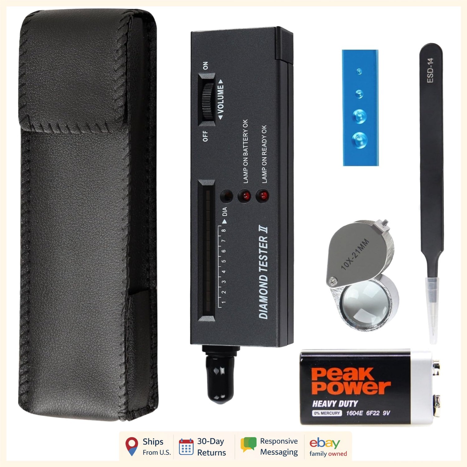 Compact Gem Tester with High Precision and Quick Results for Jewelry Enthusiasts