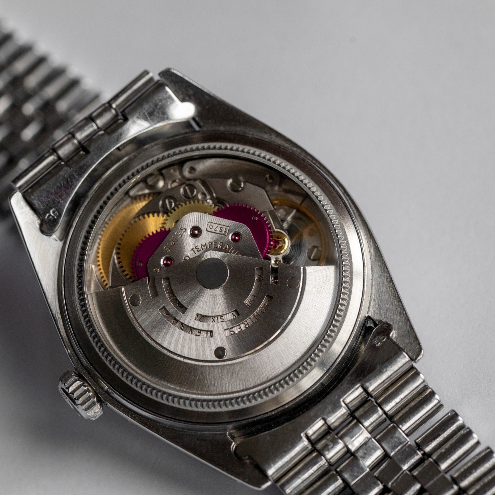 Extra-Slim Sapphire Exhibition Caseback for Vintage Rolex Datejust