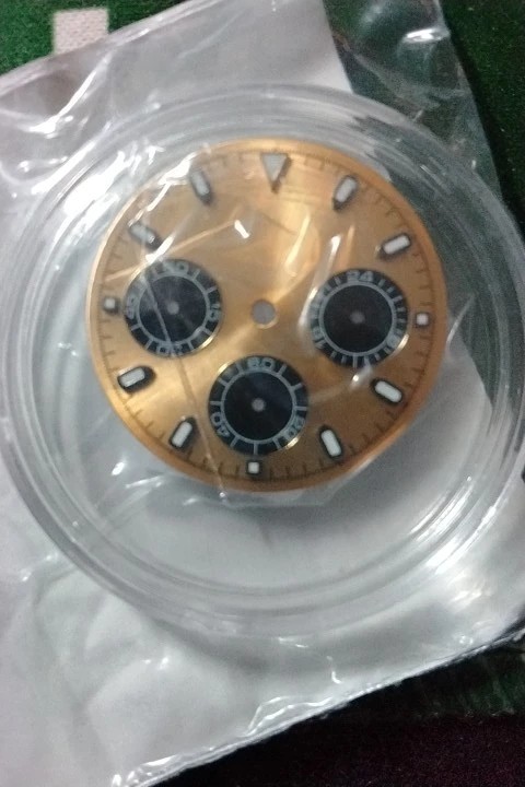 29mm Watch Dial Green Luminous High Quality For VK63 Quartz Movement Accessories
