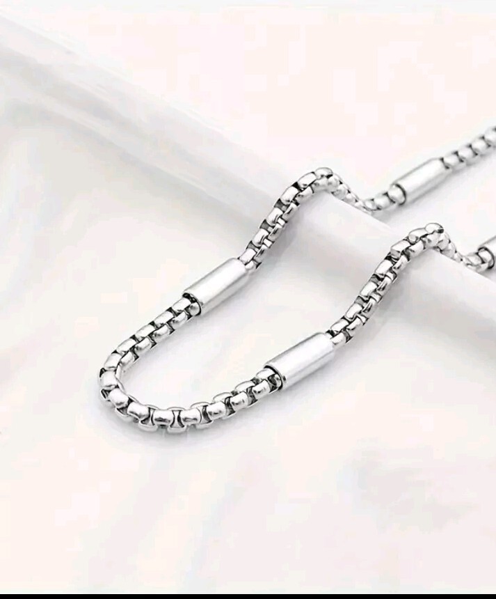 Cadena De Acero Inoxidable Premium Para Hombres Elegante Resistente Al Óxido