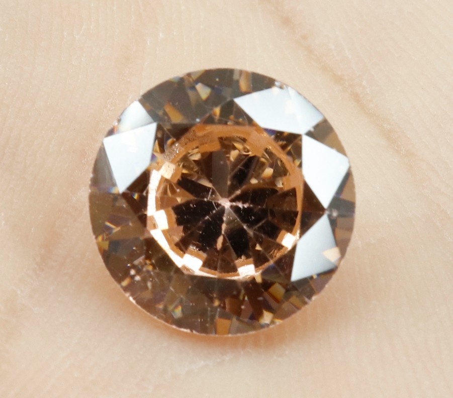 Certified 7.45 Cts. Natural Reddish Brown Zircon Round Cut Loose Gemstone
