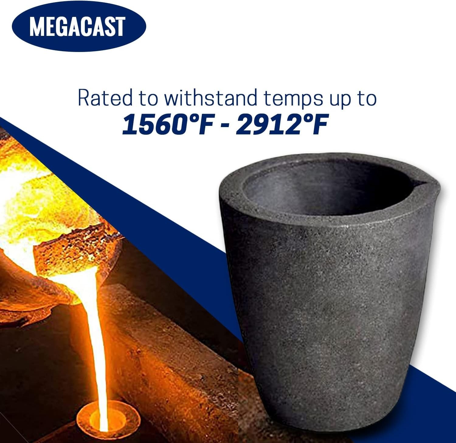 High Heat 4KG Graphite Crucible for Efficient Metal Casting & Refining