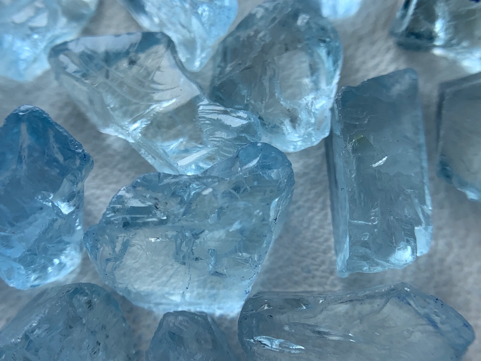 10.60 gram Gorgeous Nice Color Aquamarine lot from Mozambique