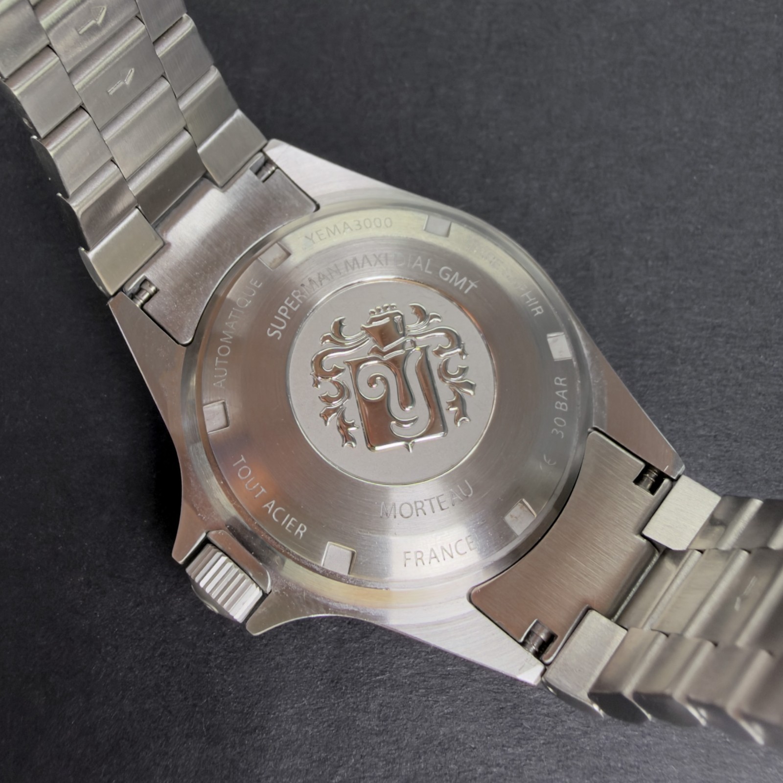 (Wi1) Yema Superman GMT Coke Automatic Watch – 39mm – Box And Papers