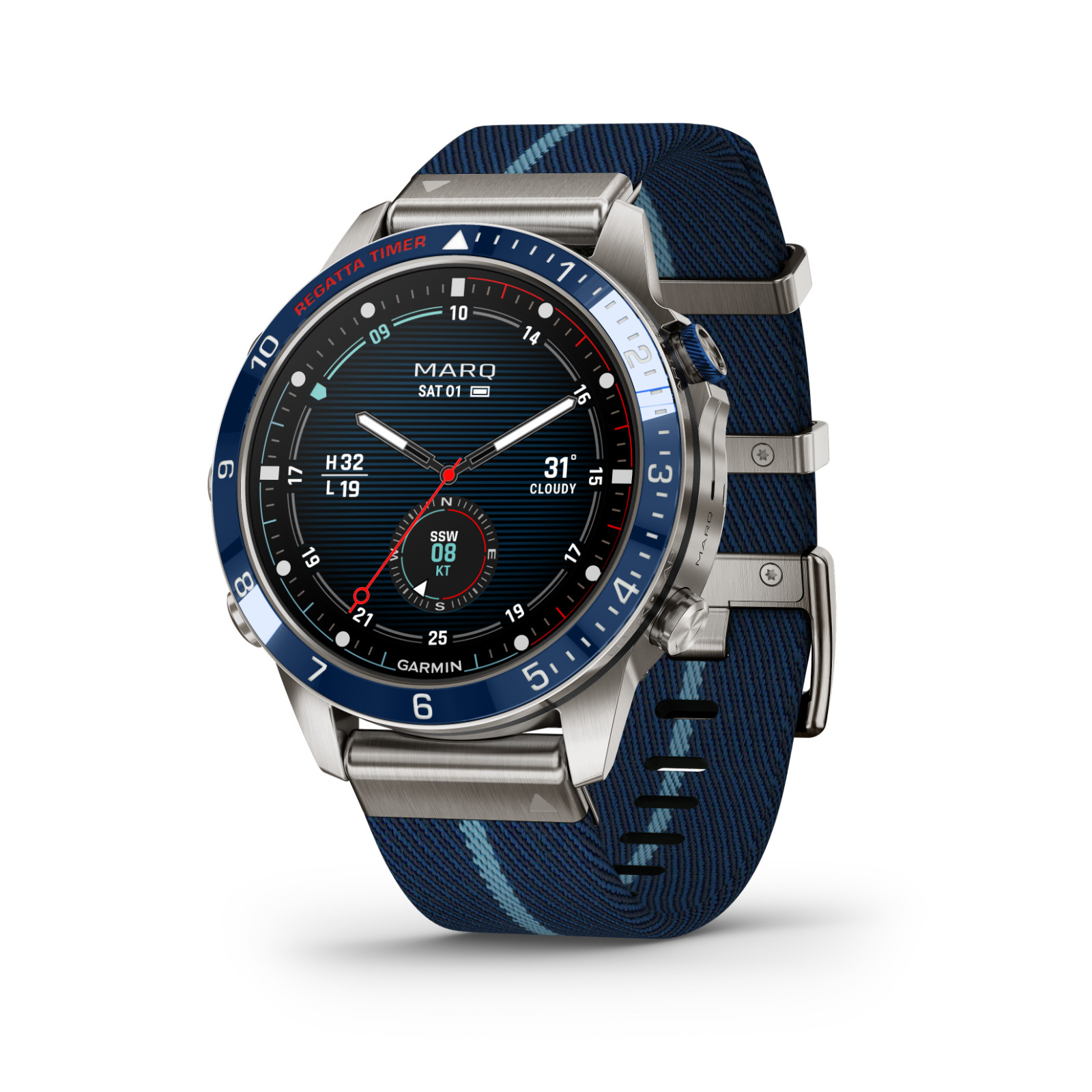 Garmin MARQ Captain Gen 2 Modern Tool Smartwatch Titanium Sapphire 010-02648-10