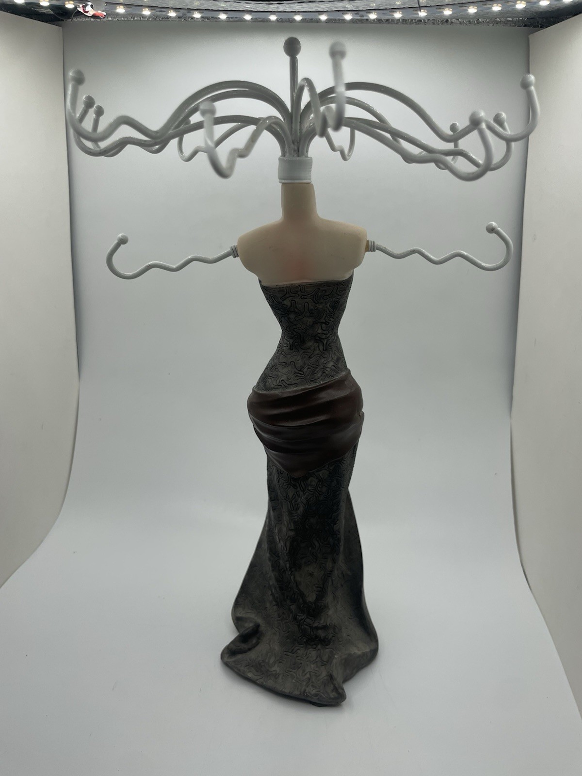 Elegant Mannequin Jewlery Holder (Black Dress)