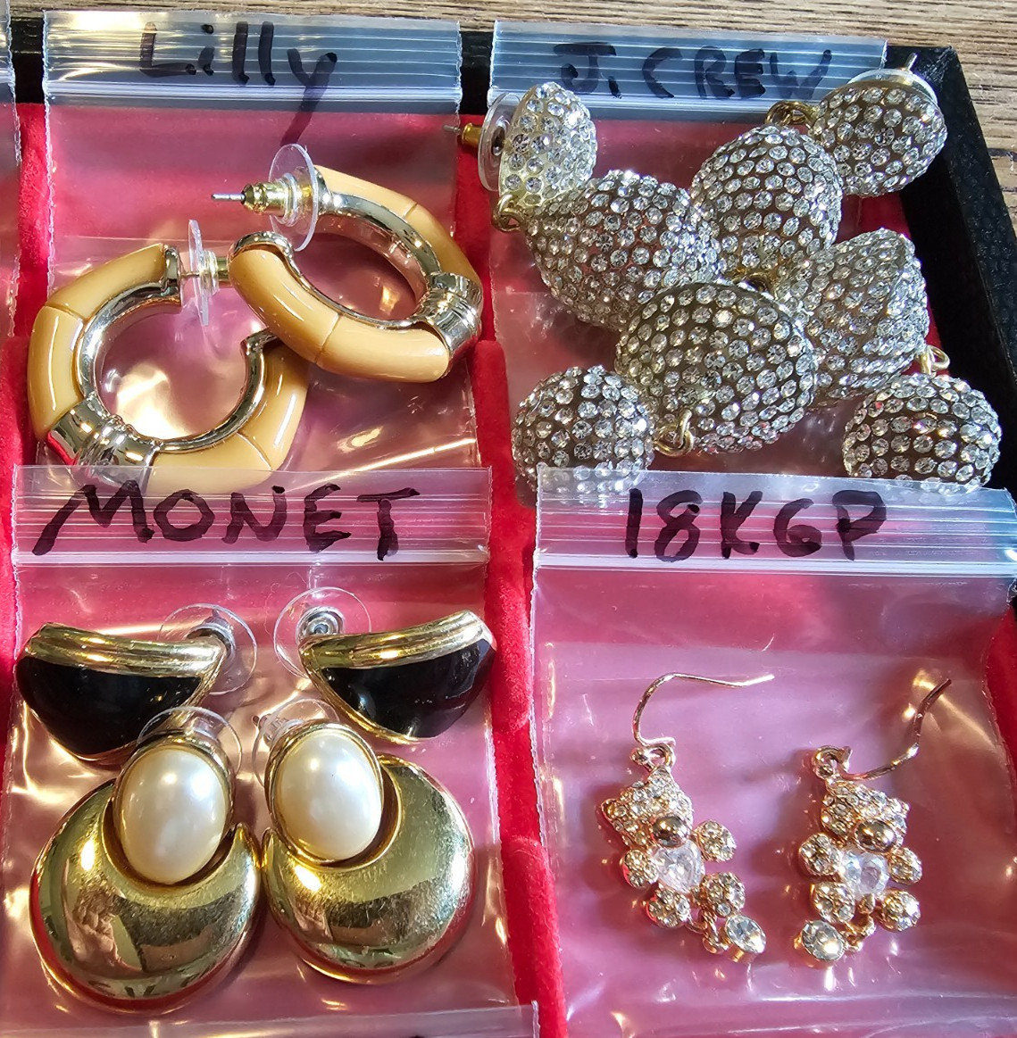 ALL SIGNED 29 Pair Earring lot SILPADA SORRELLI NAPIER MONET TARA DKNY J CREW ++