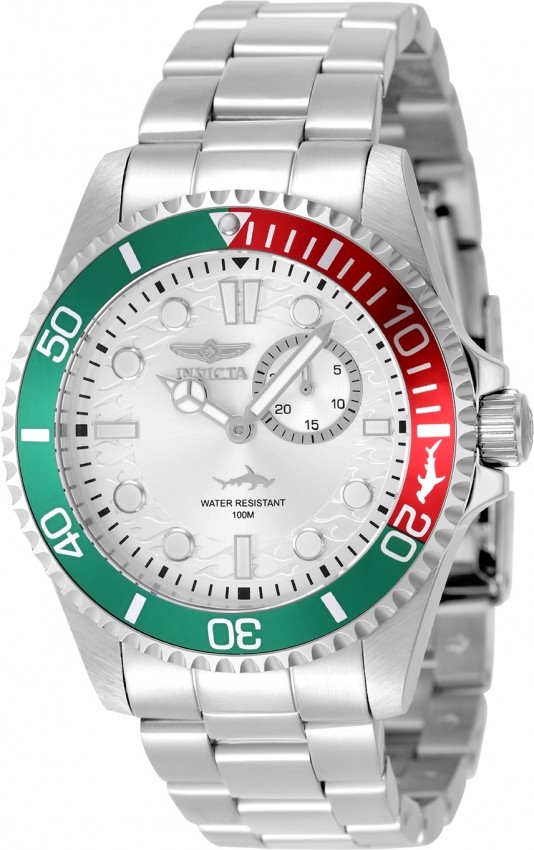 New INVICTA Pro Diver Men 43mm Stainless Steel Steel Silver dial VD72 Quartz