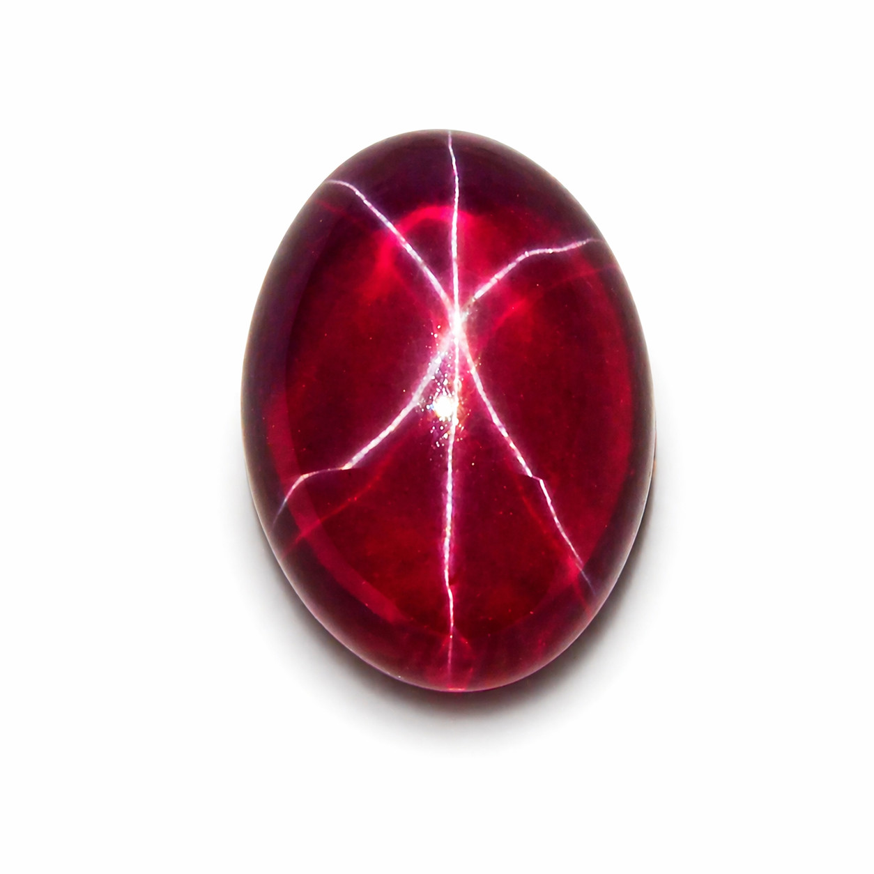 Natural RED Star Ruby Oval Shape 13 Ct Stunning CERTIFIED Gemstone Loose