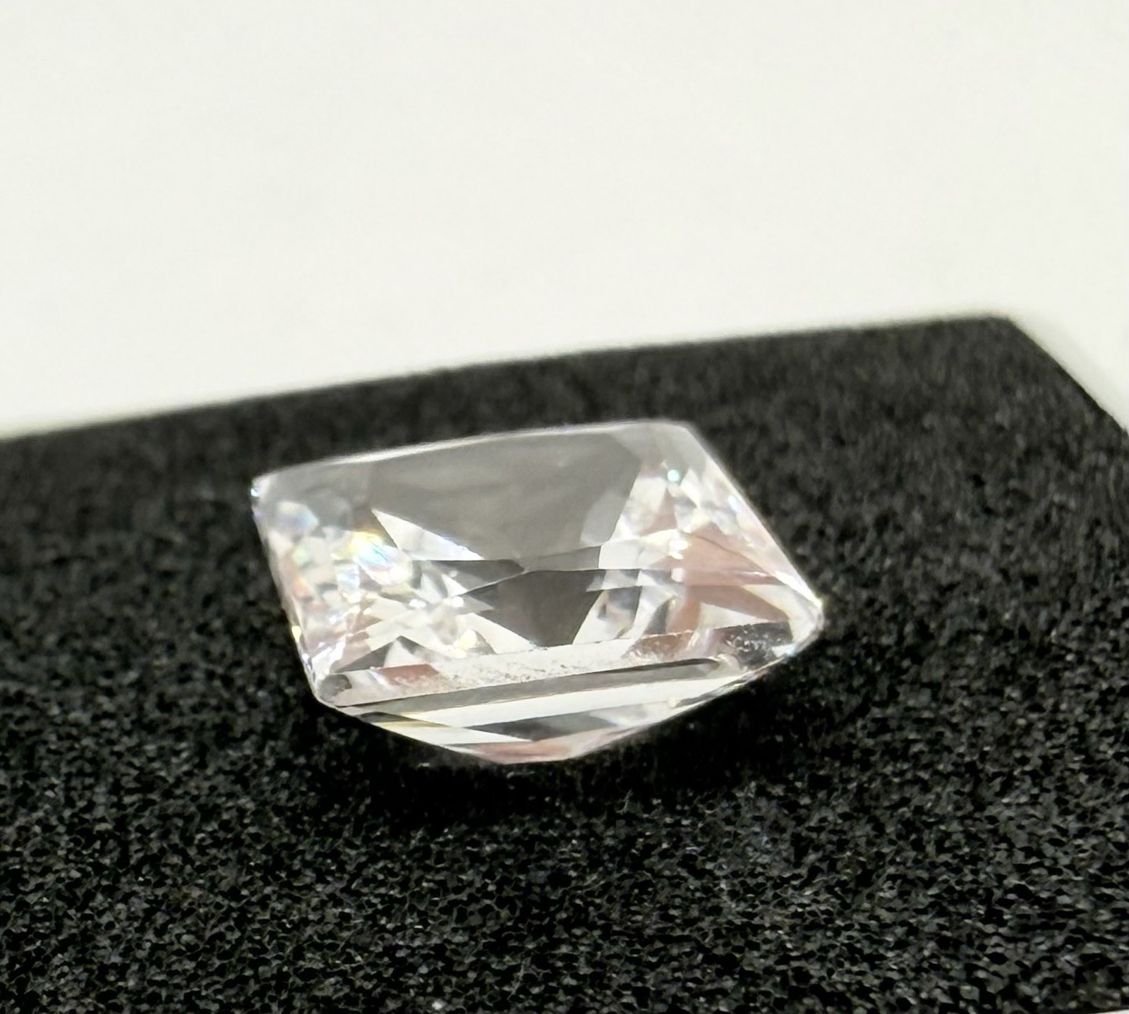 New YAG Yttrium Aluminum Garnet 7.0 CT Square Princess Cut Gem Single 10x10mm