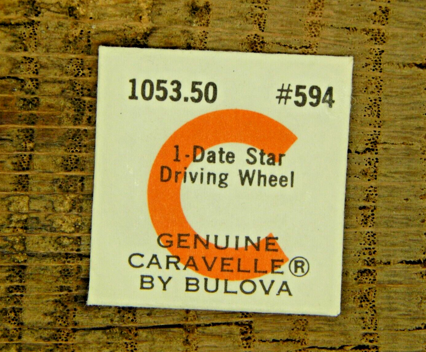 Genuine Caravelle 1053.50 Date Star Driving Wheel 594 Watch part NEW OLD STOCK