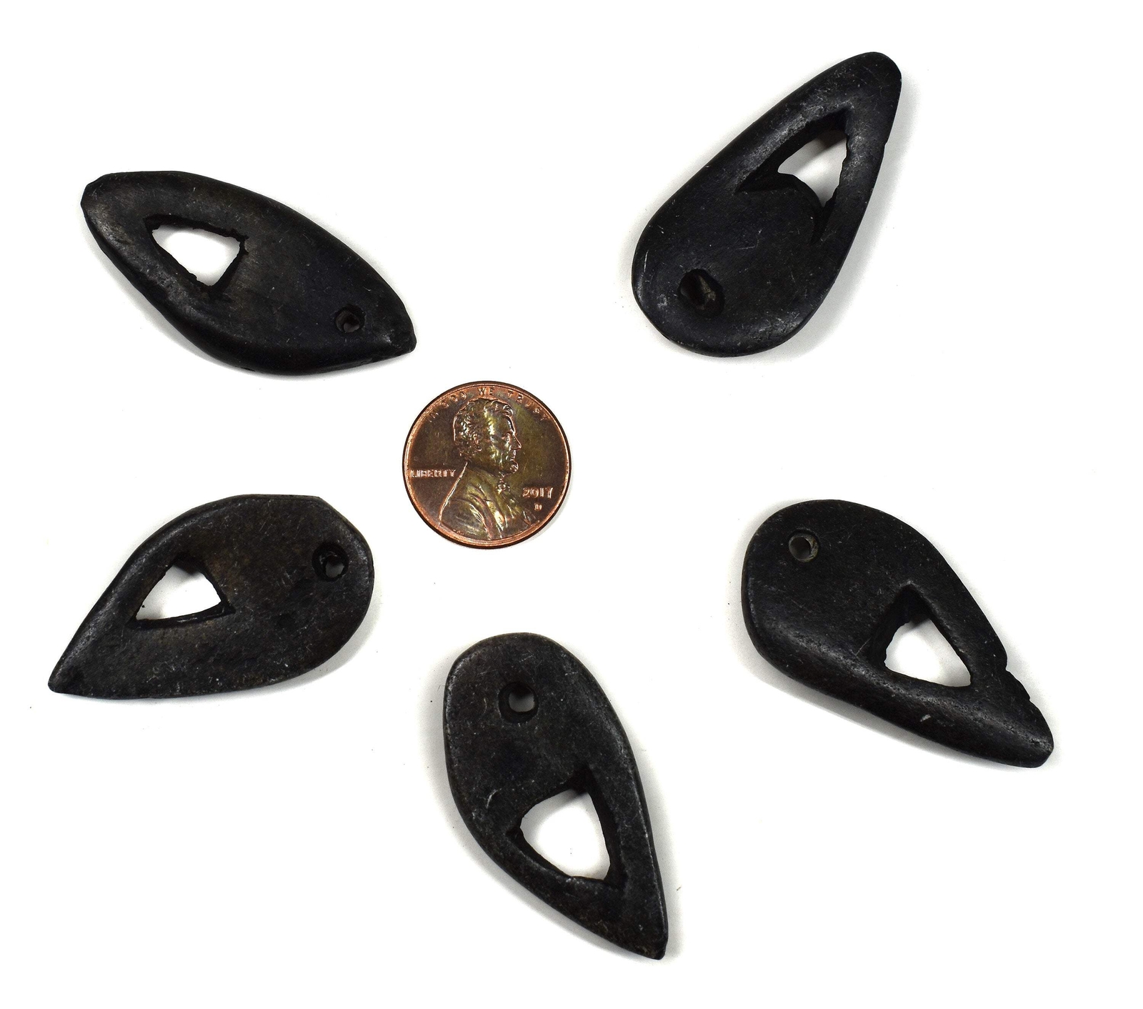 4 Stone Pendants Abstract Face Zimbabwe
