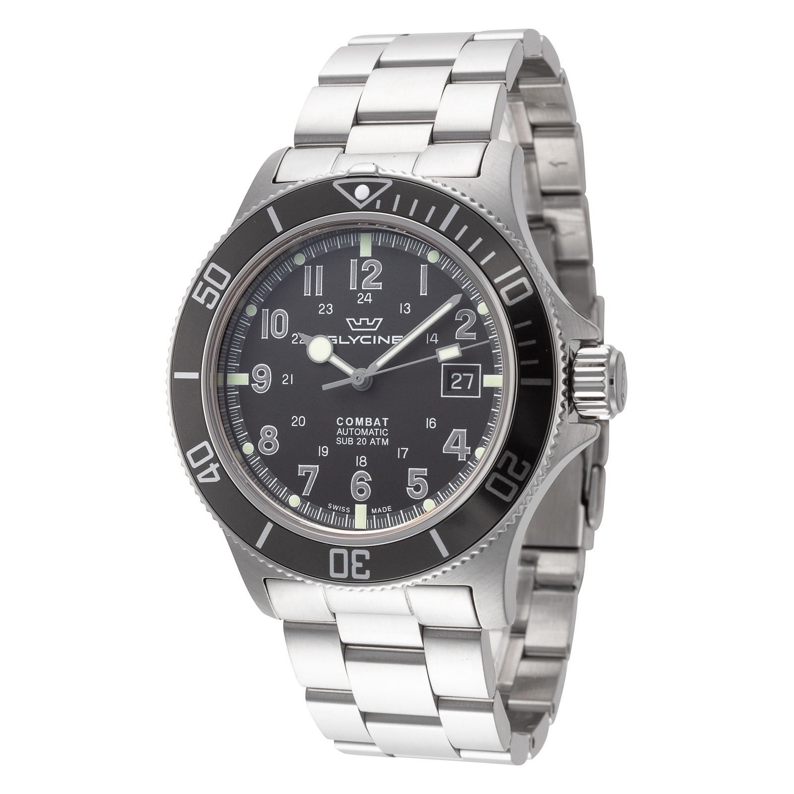Glycine Men’s Combat Sub 42mm Automatic Watch GL0076