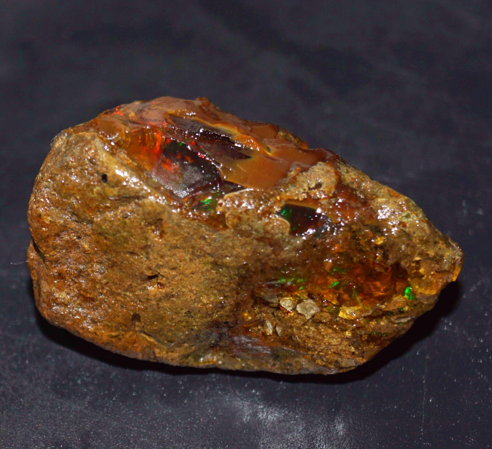 111.90 Ct Certified Natural Ethiopian Black Opal Welo Fire Rough Loose Gemstone