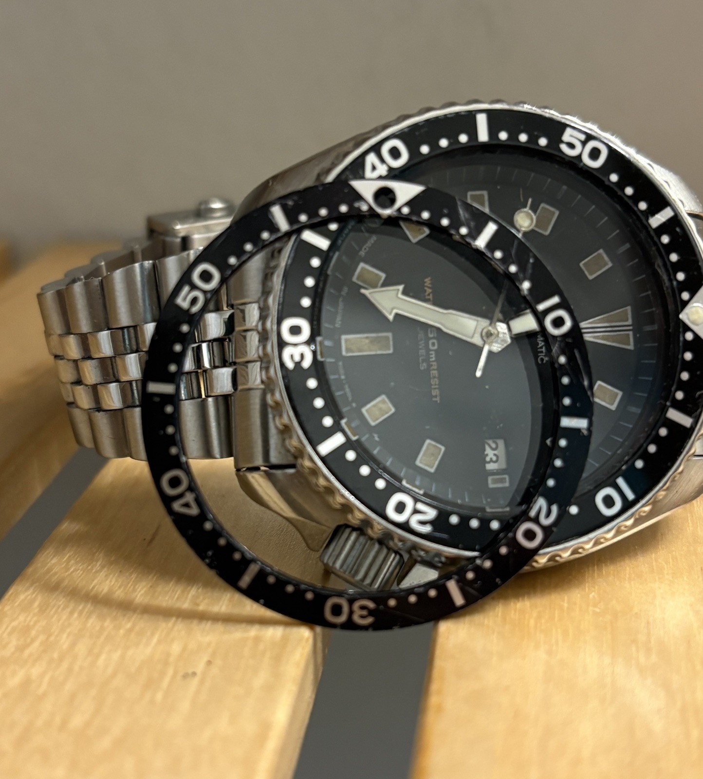 Seiko 7002 7009 Vintage Diver Watch Men 150m Y513 Quartz Conversion 42mm 1998