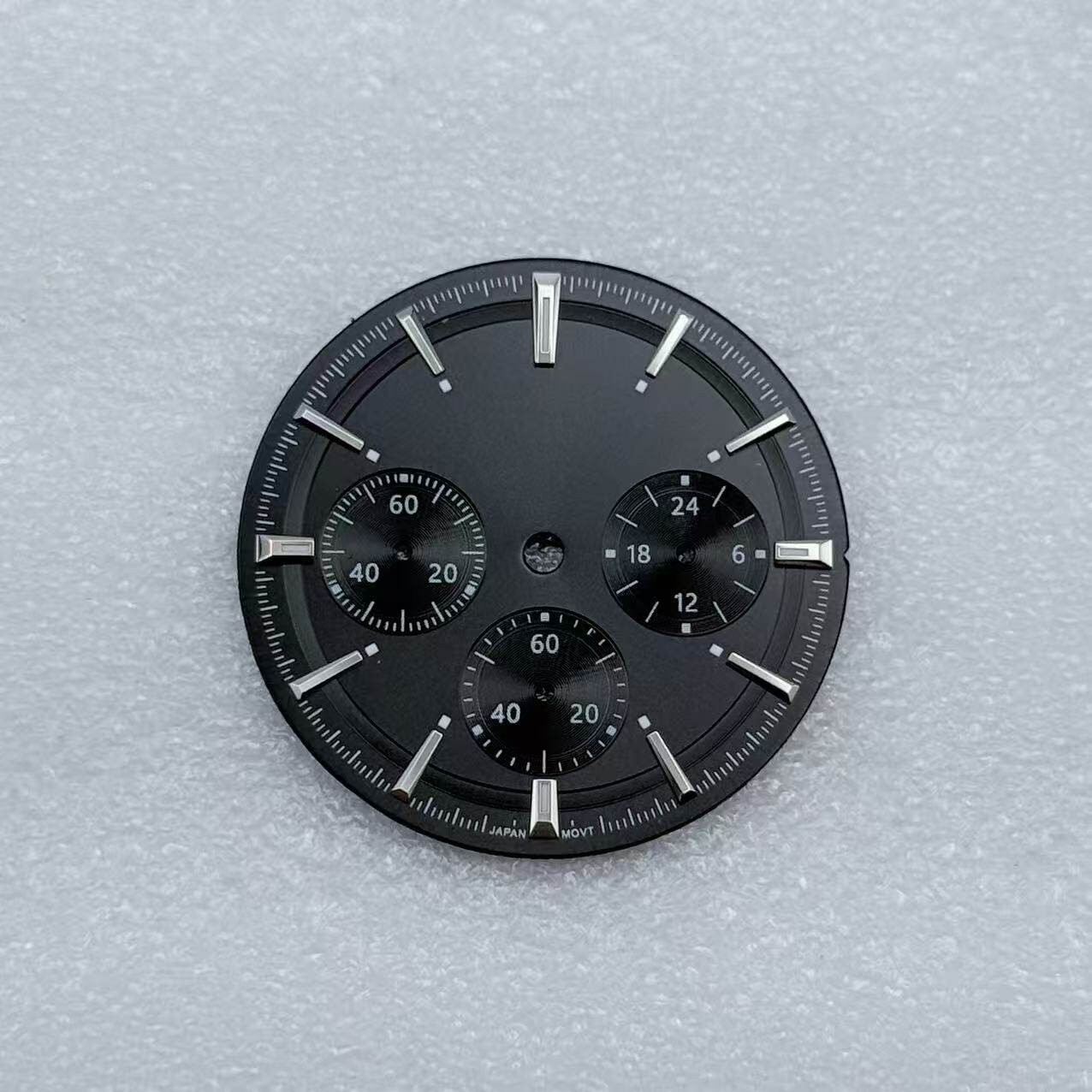29.5mm/32.5mm Multi-functional Watch Dial Green Luminous for VK63 Movement Parts
