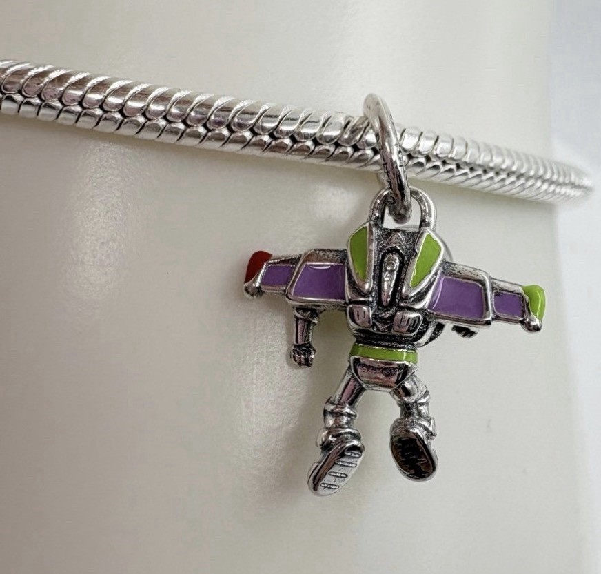 New 100% Authentic PANDORA 925 x Disney Pixar Buzz Lightyear Charm 794604C01