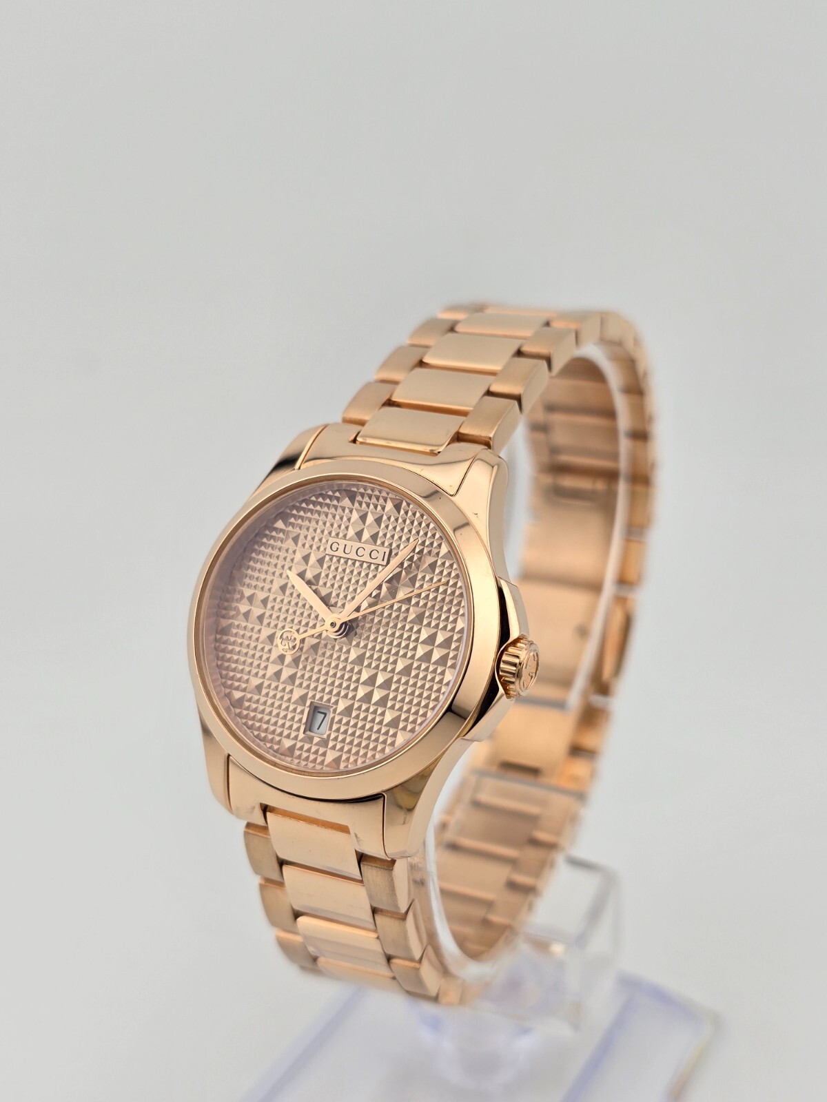 Gucci G-Timeless Women’s Rose Gold Tone Ladies Watch – YA126567 ($1010 MSRP)