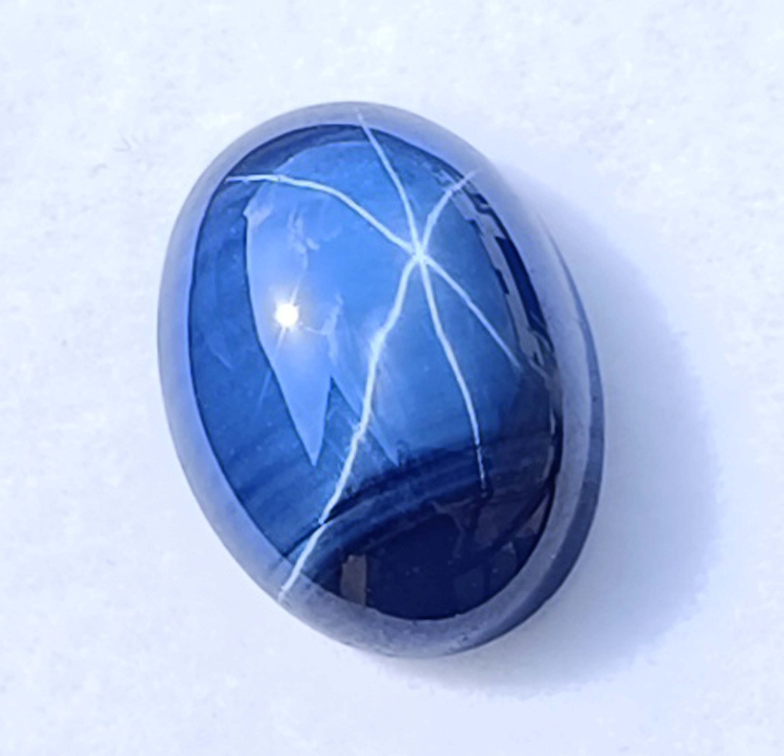 12.00 Ct Natural Star Sapphire 16x12mm Oval Shape IGL Gemstone (See Video) 5DNJ