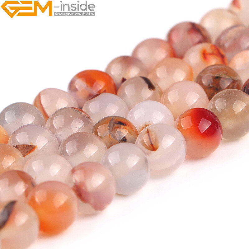 Light Red Leaf Carnelian Onyx Natural Gemstone Beads Jewelry Making Strand 15″