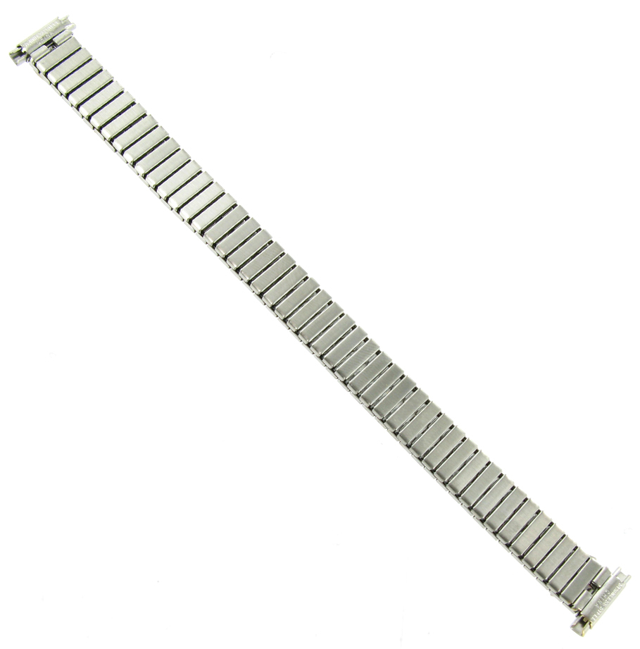 10-13mm T&C Two Tone Ultra Thin Twist-O-Flex Stainless Ladies Watch Band 520585