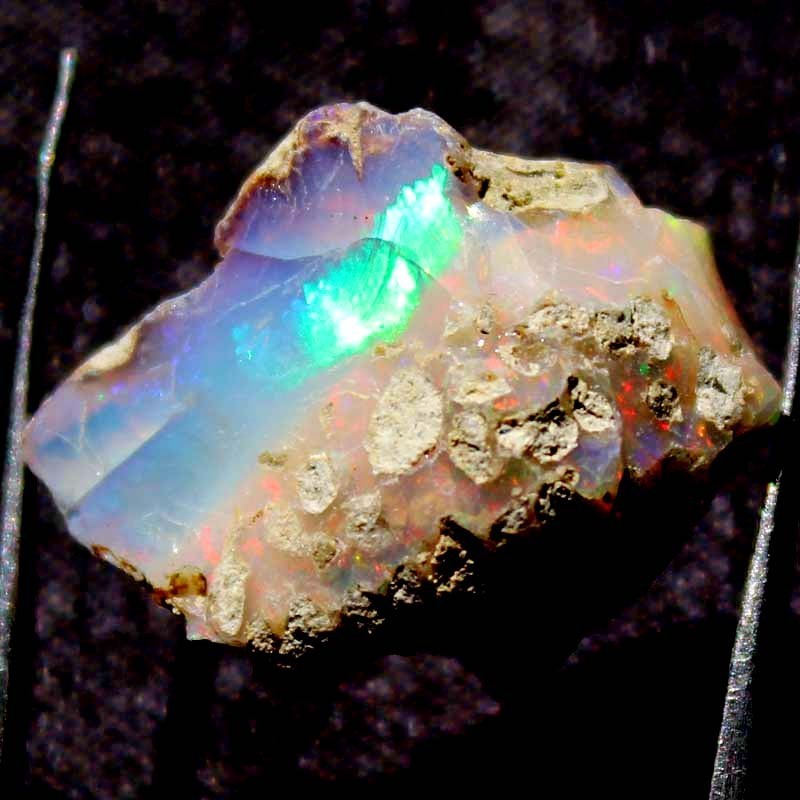 23.75 CT Multi Ethiopian Opal Rough 100% Genuine AAA Grade Opal Rough 19X26X15mm