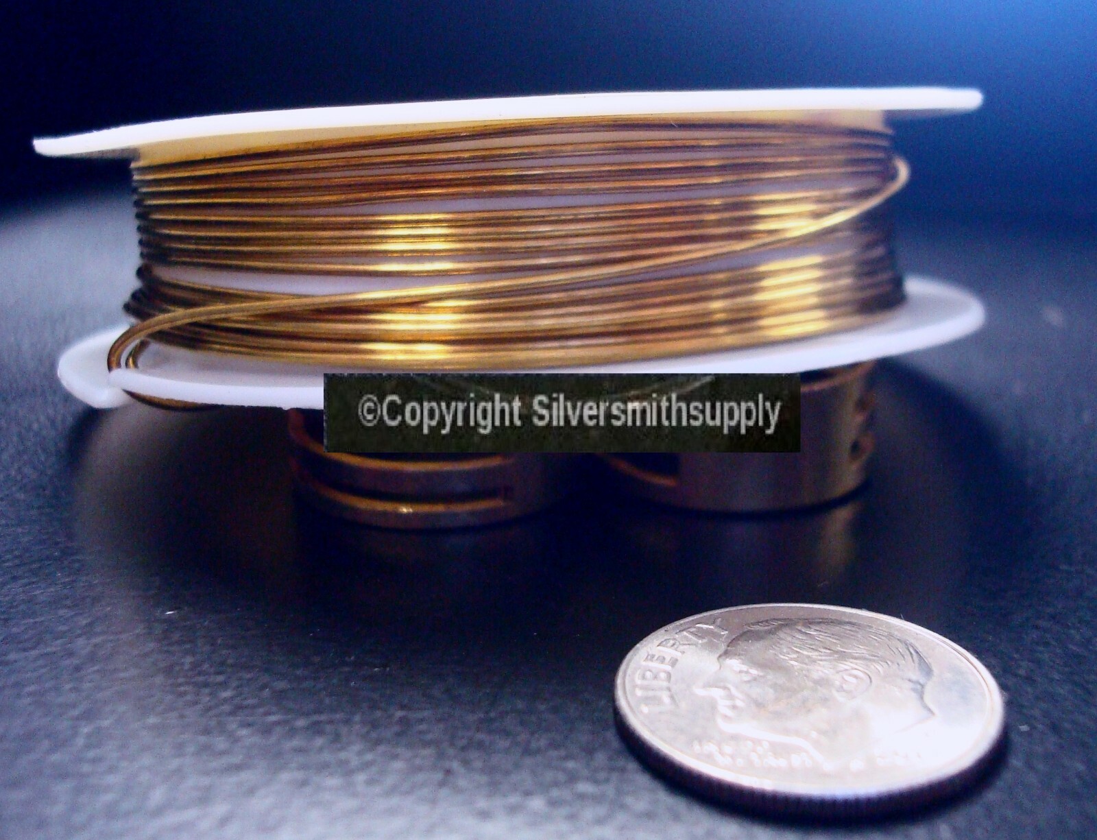 Antique Gold plated copper 20 ga wire wrapped jewelry bead wire 9.84 feet PW009