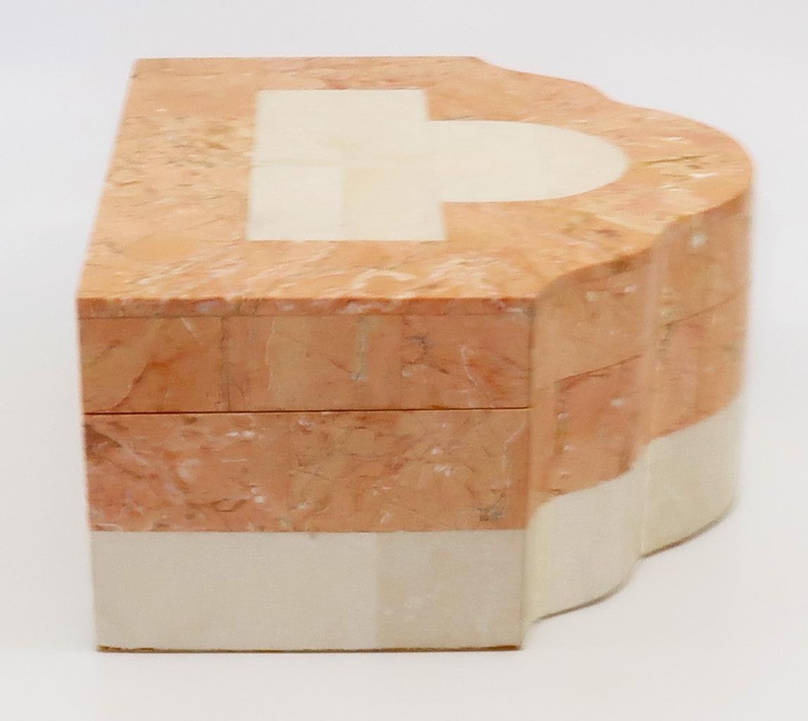 Friends & Co. Philippines Tessellated Marble Casket Jewelry Box, 5 3/8 x 6 1/4″