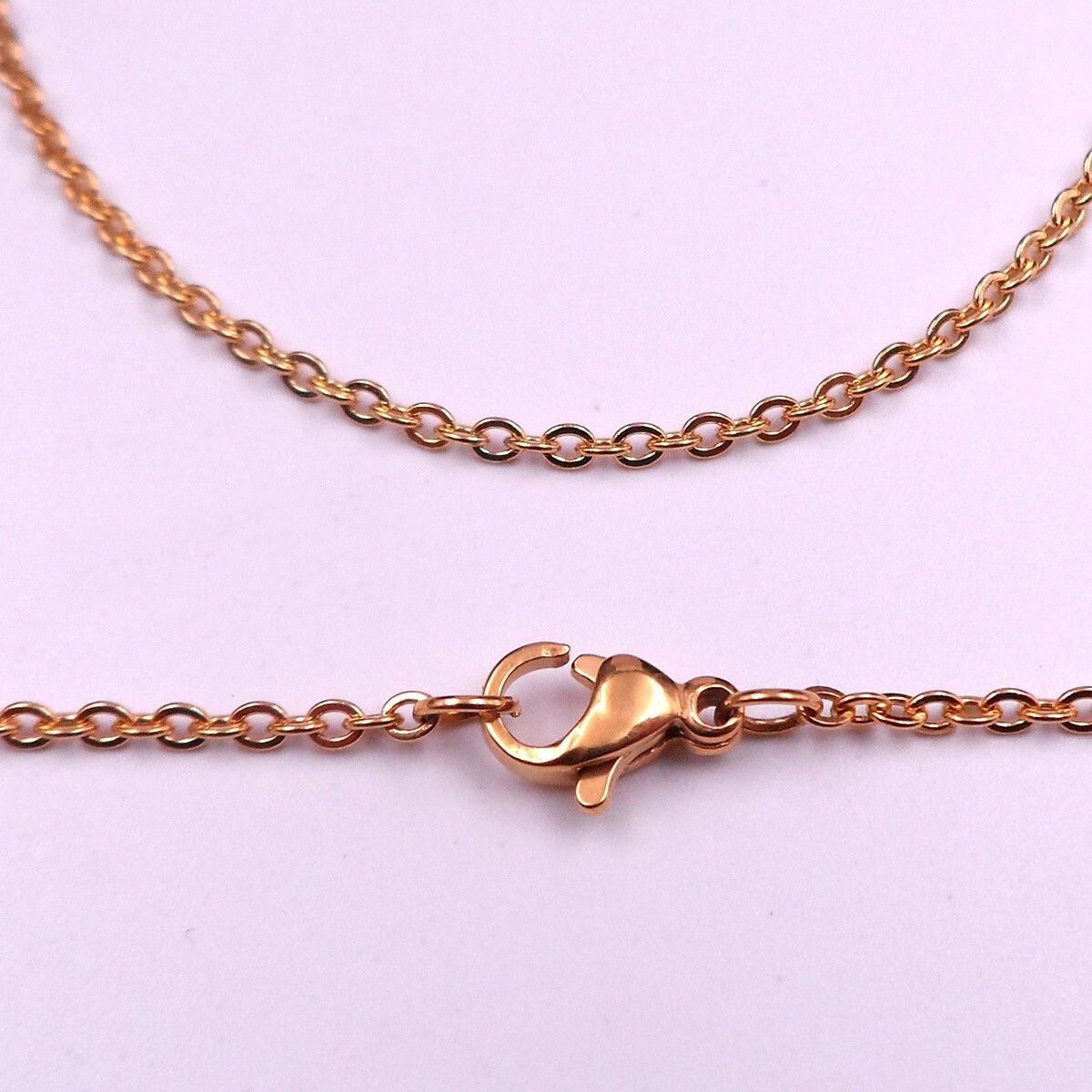 1.5-3.2mm Wholesale Men Women Stainless Steel Gold Cross Chain Necklace Jewelry