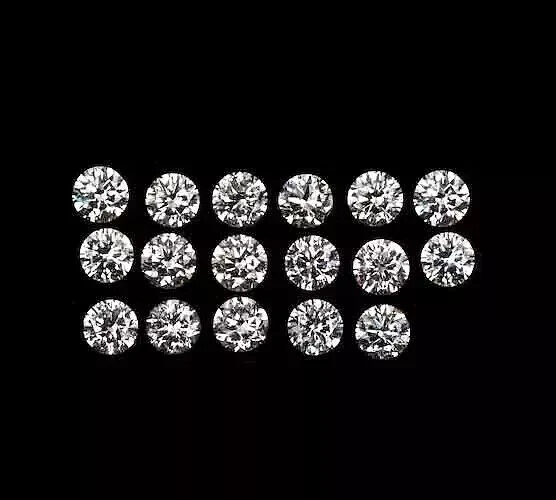 Loose Lab-Grown CVD Diamond LOT 2.50 MM D Color IF CLARITY 17 PCS Certified