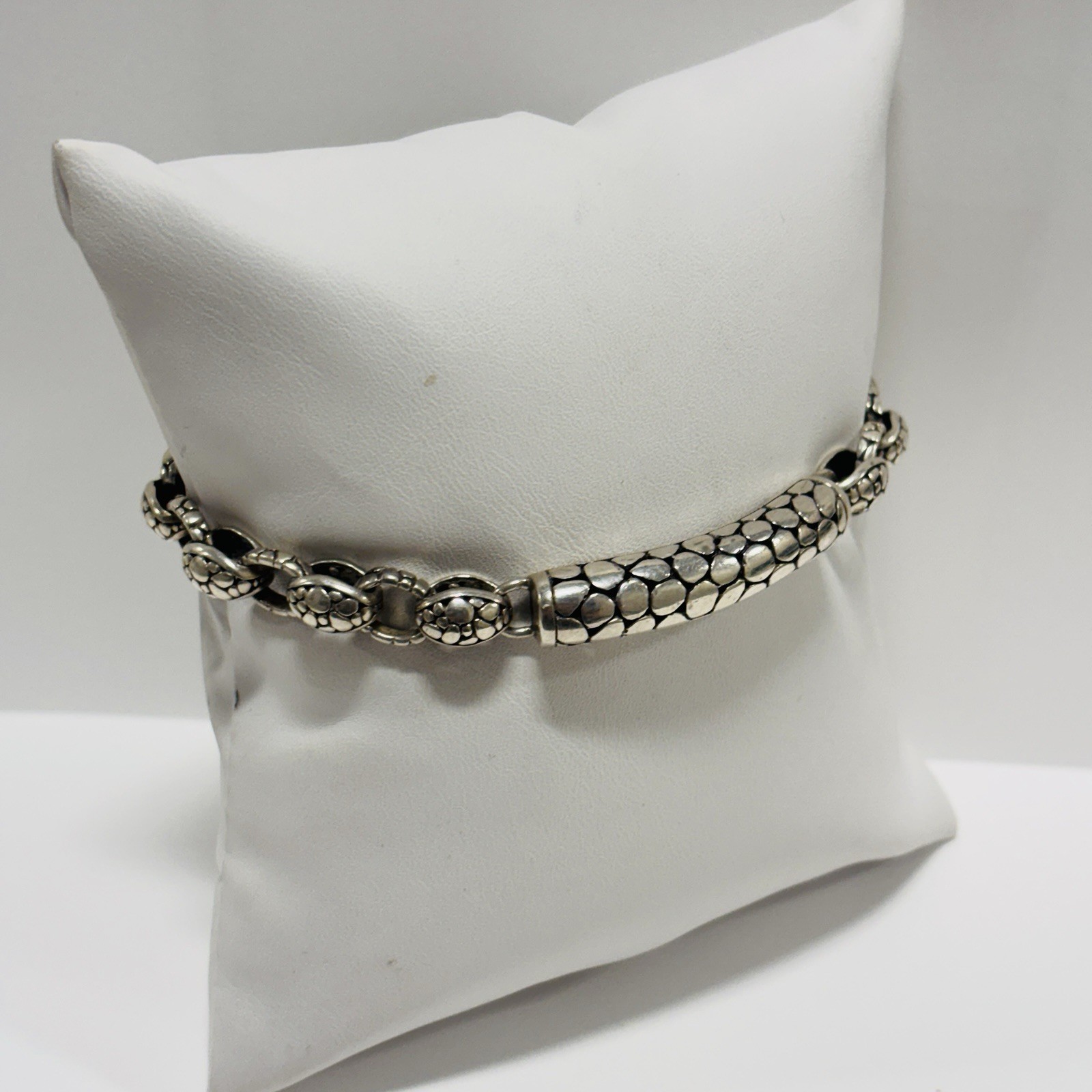 Sarda Sterling 925 Silver Pebble Accent Bracelet 8 in- .79