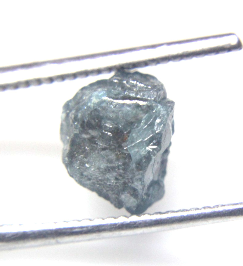3.34 CTS RAW UNCUT NATURAL BLUE DIAMOND ROUGH PIECE 9.74×7.63×6.58 MM